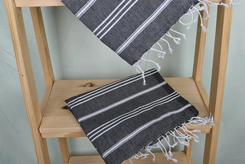 Personalized Bridesmaid Gift, Handmade Gift, Custom Hand Towel, Spa Towel, Turkish Hand Towel, 40x24 Cotton Striped Towel, Personalized Gifts - 5