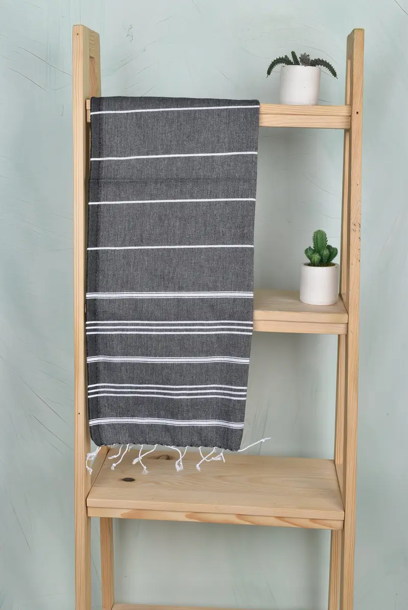 Personalized Bridesmaid Gift, Handmade Gift, Custom Hand Towel, Spa Towel, Turkish Hand Towel, 40x24 Cotton Striped Towel, Personalized Gifts - 8