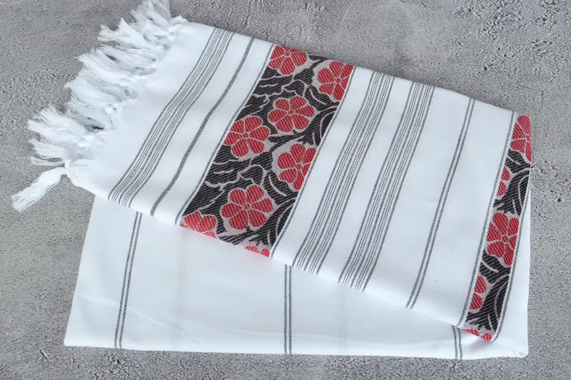 Organic towel, Monogram Turkish Towel, 70x40 Cotton Daisy Design Towel, Girls Weekend Getaways Gifts, Best Beach Towel, Wedding Gift For Bride - 6
