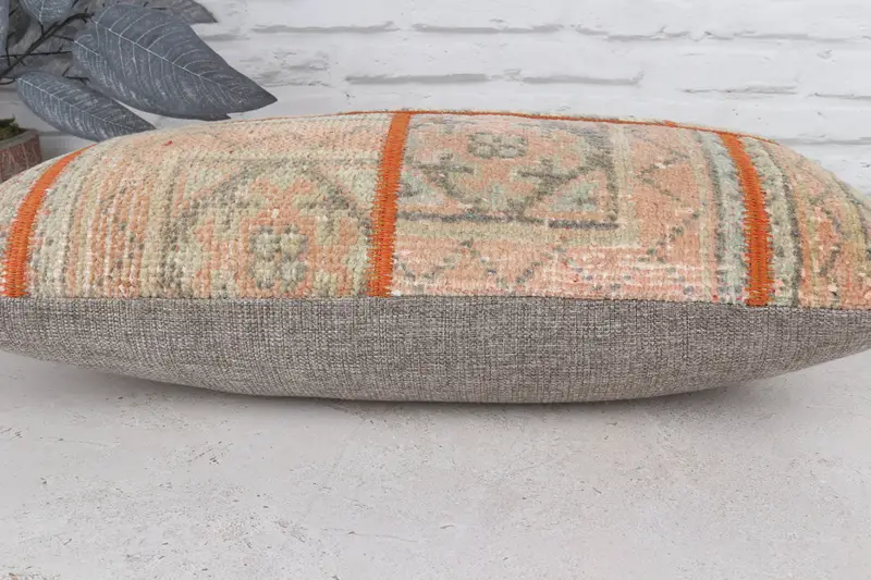 Kilim Pillow Cover, Boho Pillow, 12x24 Brown Cushion Cover, Ethnical Kilim Rug Pillow, Customized Pillow Case, Pillow Sham, Aesthetic Pillow Sham - 6