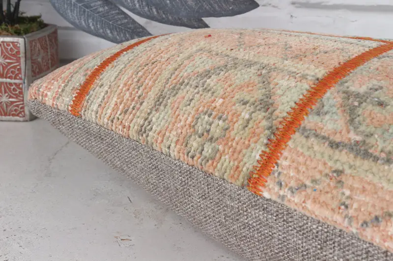 Kilim Pillow Cover, Boho Pillow, 12x24 Brown Cushion Cover, Ethnical Kilim Rug Pillow, Customized Pillow Case, Pillow Sham, Aesthetic Pillow Sham - 8