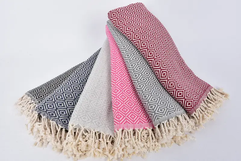 Embroidery Towels, 70x40 Cotton Diamond Towel, Mexico Bachelorette Party Gifts, Hammam towel, Bachelorette Party Gift, Beach Towel Bulk - 4