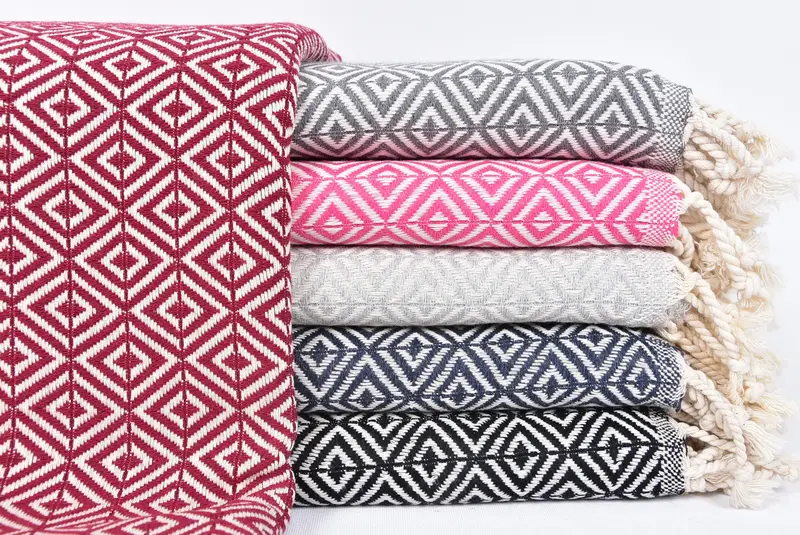 Embroidery Towels, 70x40 Cotton Diamond Towel, Mexico Bachelorette Party Gifts, Hammam towel, Bachelorette Party Gift, Beach Towel Bulk - 1