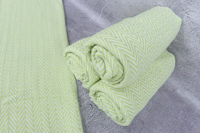68x40 Cotton Zig zag Towel, Organic towel, Quick-Dry Beach Towel, Friends Beach Towel, Personalized Towel Gift, Beach Towel Bulk, Gift For Coworker - 8