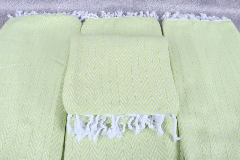 68x40 Cotton Zig zag Towel, Organic towel, Quick-Dry Beach Towel, Friends Beach Towel, Personalized Towel Gift, Beach Towel Bulk, Gift For Coworker - 4
