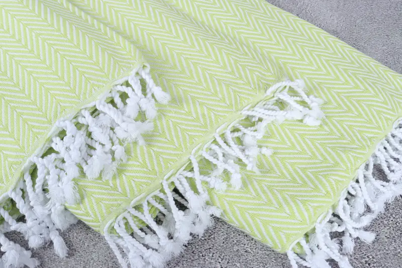 68x40 Cotton Zig zag Towel, Organic towel, Quick-Dry Beach Towel, Friends Beach Towel, Personalized Towel Gift, Beach Towel Bulk, Gift For Coworker - 5
