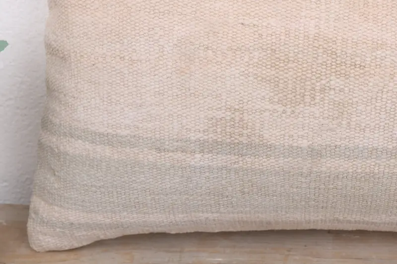 12x20 White Pillow Cover, Interior Designer Pillow, Pillow for Sofa, Pillow Cover, Pastel Pillow Cover, Vintage Pillow, Handmade Cushion Case - 3
