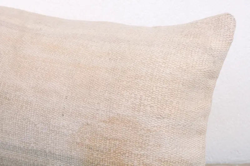 12x20 White Pillow Cover, Interior Designer Pillow, Pillow for Sofa, Pillow Cover, Pastel Pillow Cover, Vintage Pillow, Handmade Cushion Case - 5