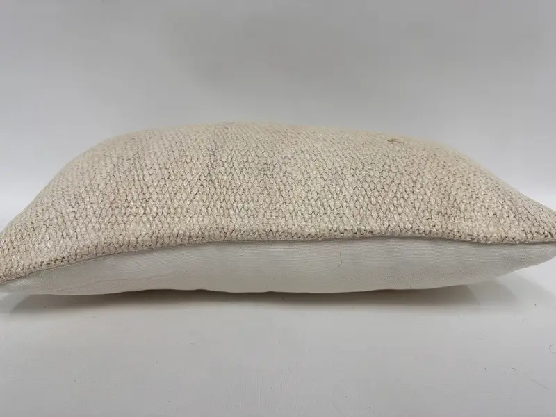 Vintage Pillow, Ikat Pillow, Vintage Kilim Pillow, 12x20 White Pillow Cover, Throw Kilim Pillow, Pillow Cover, Shabby Chic Cushion Cover - 5