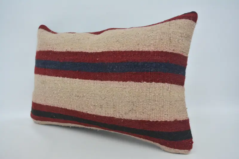 Kilim Pillow Cover, 16x24 Beige Cushion Cover, Rustic Cushion Cover, Turkish Kilim Pillow, Turkish Bench Cushion, Pillow for Couch, Pillow Sham - 3