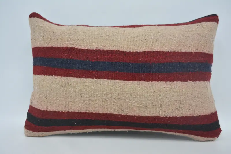 Kilim Pillow Cover, 16x24 Beige Cushion Cover, Rustic Cushion Cover, Turkish Kilim Pillow, Turkish Bench Cushion, Pillow for Couch, Pillow Sham - 1