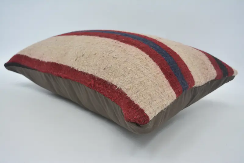 Kilim Pillow Cover, 16x24 Beige Cushion Cover, Rustic Cushion Cover, Turkish Kilim Pillow, Turkish Bench Cushion, Pillow for Couch, Pillow Sham - 5