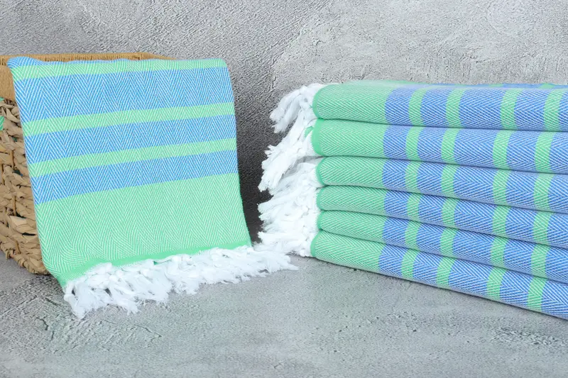 Personalized Wedding Gift, 68x36 Cotton Chevron Towel, Valentines Day Gift Idea, Peshtemal Towel USA, Bachelorette Party Gift, Bridal Shower Gift - 3