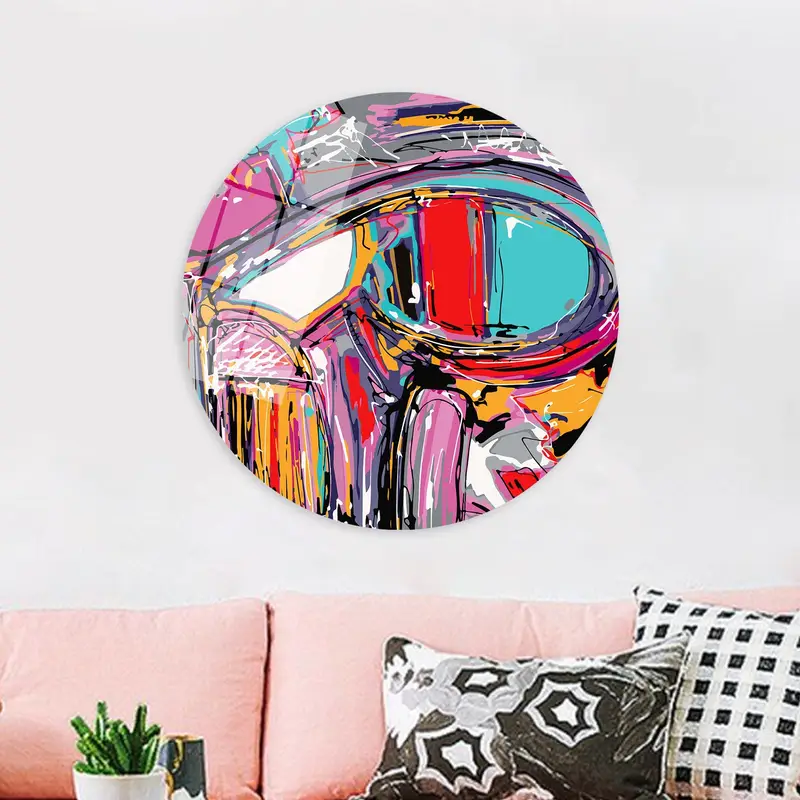 モダンなカラフルなグラフィティ ストリート アート キャンバス プリント - 抽象的なエレガンス