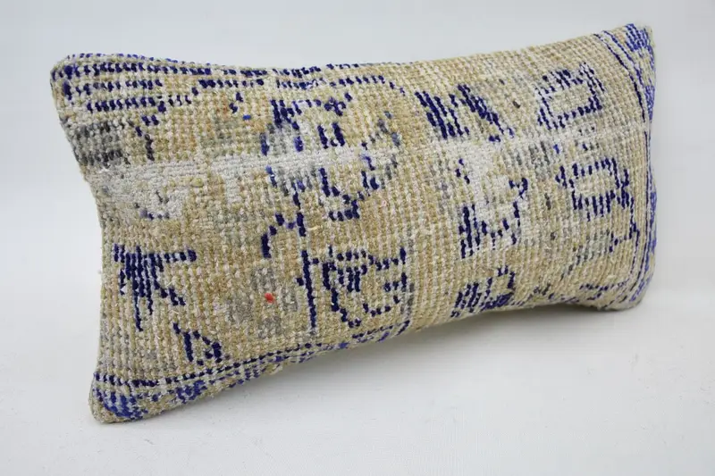 Kilim Pillow, Throw Kilim Pillow, Pillow, Armchair Pillow, Square Throw Cushion, Cotton Cushion Cover, 8x16 Beige Cushion, Antique Pillows - 2
