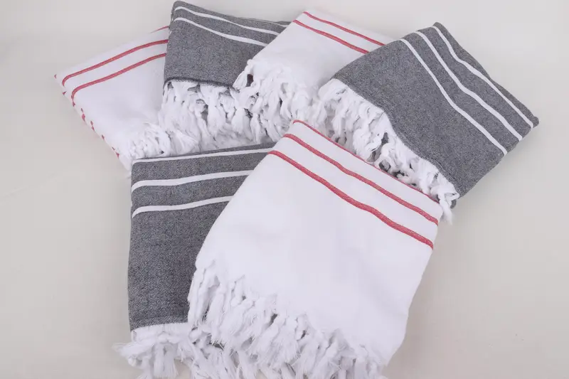 Home Decor Gifts, 64x40 Cotton Striped Terry Towel, Bridal Shower Gift, Custom Wedding Towel, Monogram Turkish Towel, Bridesmaid Gifts Personalized - 2