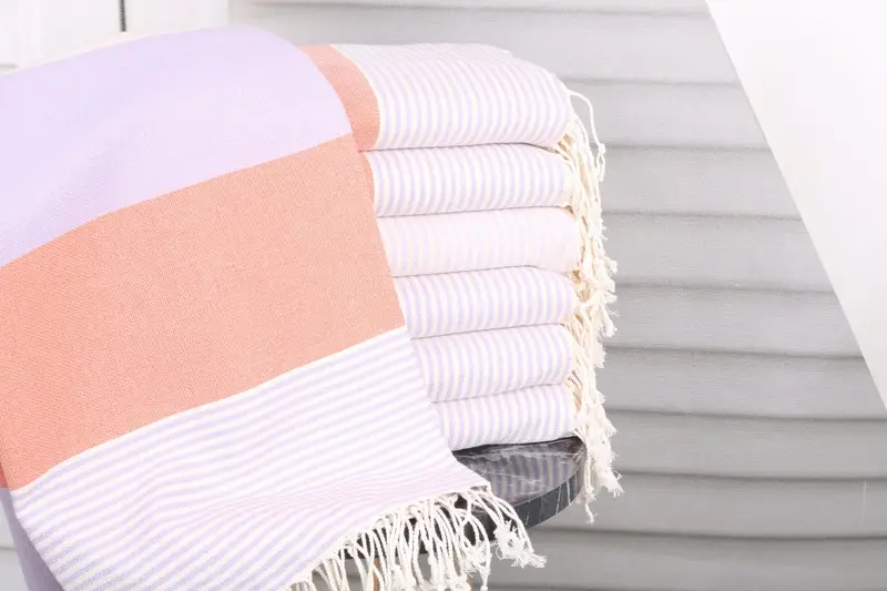 Turkish Beach Towel Personalized, 68x40 Cotton Striped Towel, Bridal Shower Gift, Organic Turkish towel, Bride Gift, Organic towel, Monogram Towels - 1