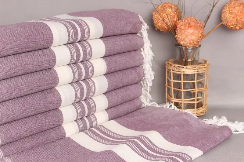 Damson Cotton Towel Custom Gift for Her, 38x60 Inches