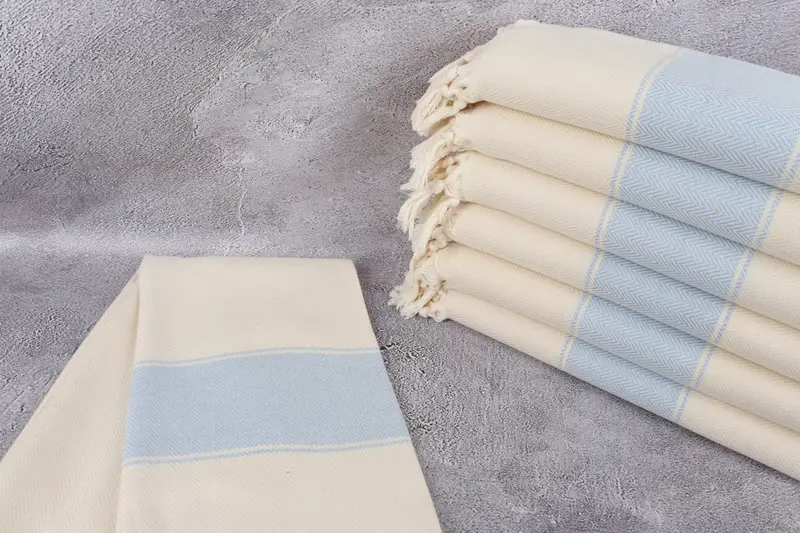 Embroidered Towel, Personalized Gifts, Wedding Day Gift For Bride, Wedding Favors, 70x36 Cotton Herringbone Towel, Turkish Towel Personalized - 2