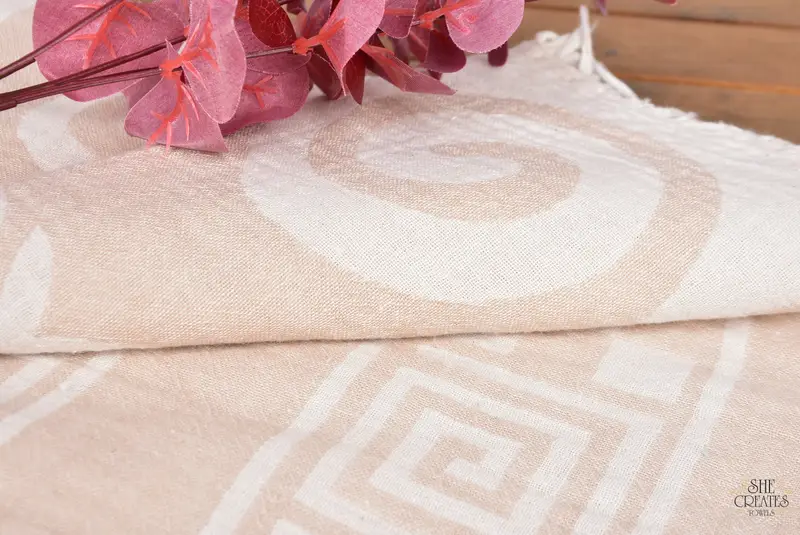 Custom Towel, Spa Gift Towel, 70x36 Cotton Patterned Towel, Handmade Gift, Family Gift Basket, Bachelorette Party Gift, Bridal Shower Favors - 6