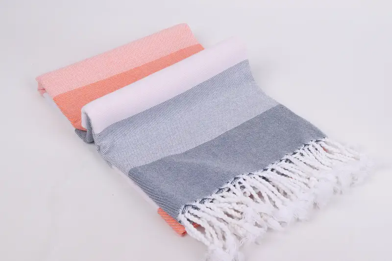 Quick-dry peshtemal, Christmas Gift, Luxury towel, Hammam Towel USA, Summer Gift, Organic cotton Turkish peshtemal towel, 70x40 Cotton Striped Towel - 6