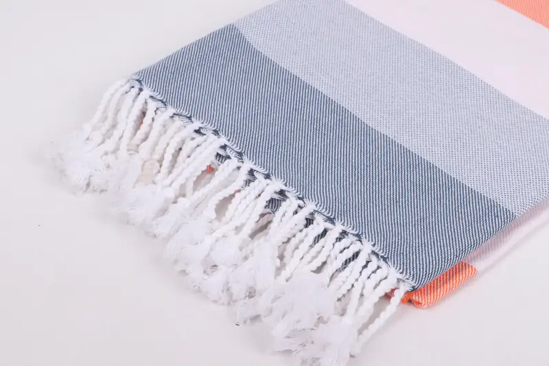 Quick-dry peshtemal, Christmas Gift, Luxury towel, Hammam Towel USA, Summer Gift, Organic cotton Turkish peshtemal towel, 70x40 Cotton Striped Towel - 7