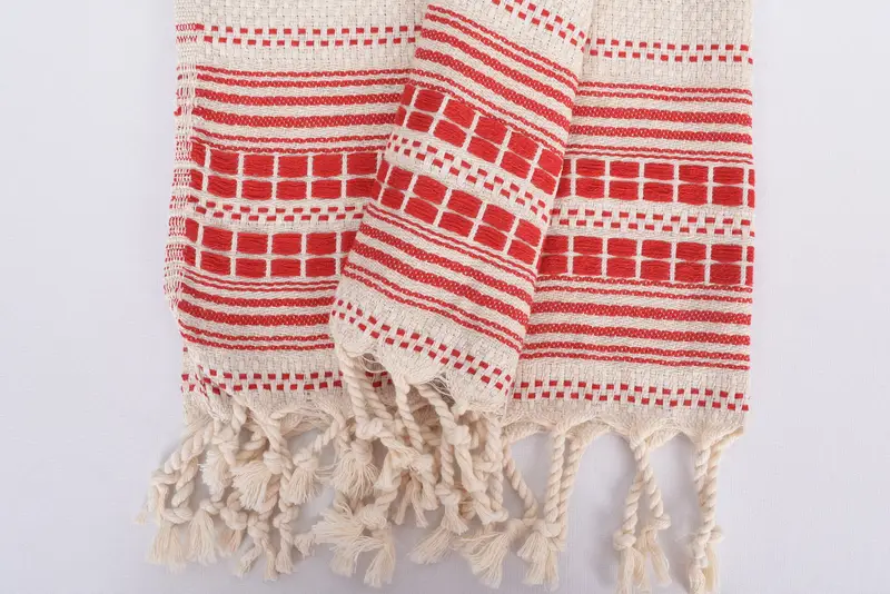 Christmas Gift, Monogrammed Hand Towel, Xmas Gifts, Wedding Favors, Bachelor Towel, Turkish Tea Towel, Embroidery Towel, 40x20 Linen Striped Towel - 8