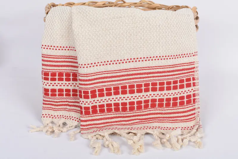 Christmas Gift, Monogrammed Hand Towel, Xmas Gifts, Wedding Favors, Bachelor Towel, Turkish Tea Towel, Embroidery Towel, 40x20 Linen Striped Towel - 5