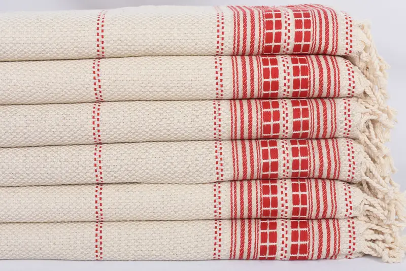 Christmas Gift, Monogrammed Hand Towel, Xmas Gifts, Wedding Favors, Bachelor Towel, Turkish Tea Towel, Embroidery Towel, 40x20 Linen Striped Towel - 3