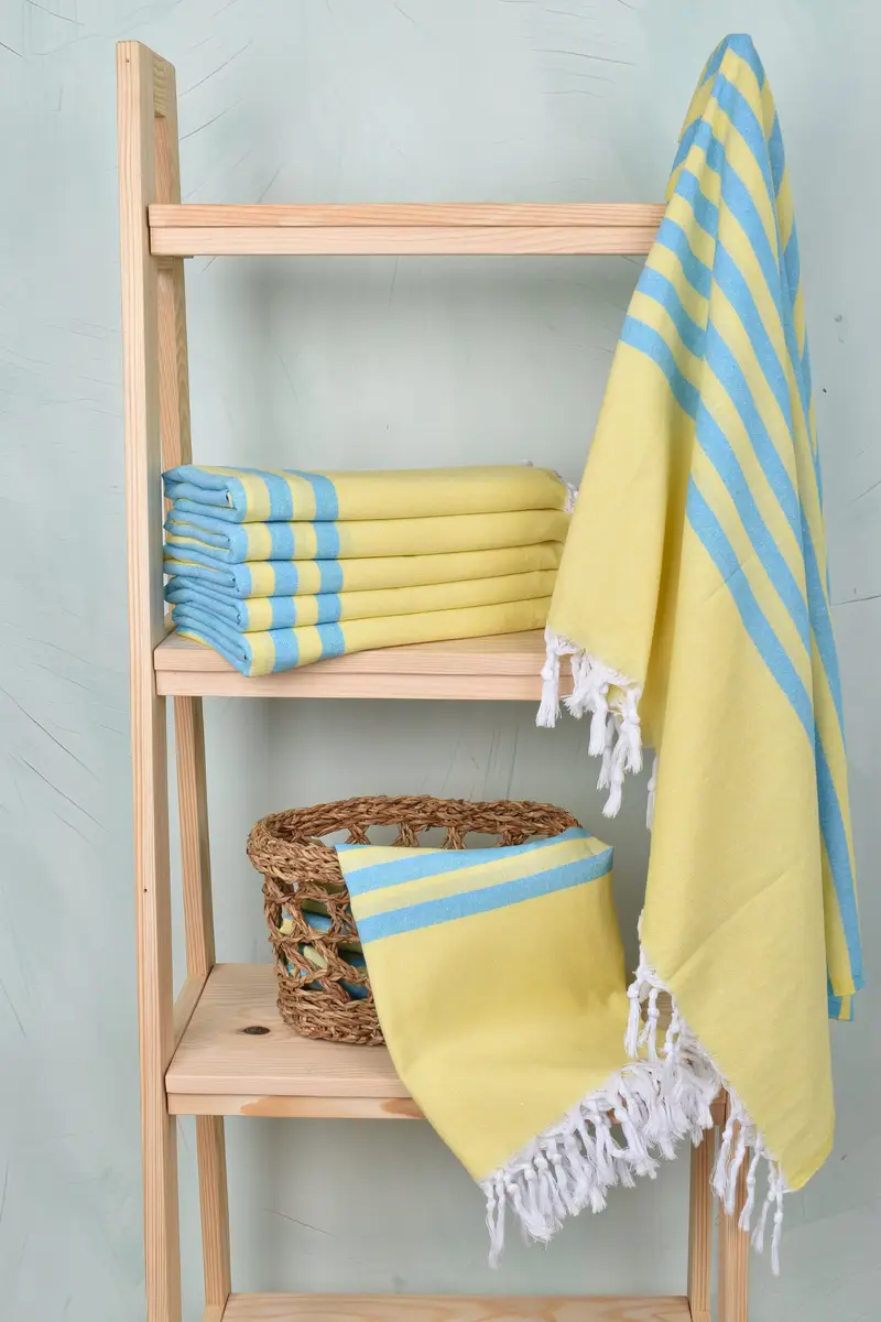 Monogrammed Turkish Towel, Embroidery Towels, Unique Wedding Gift, Custom Beach Towel, 70x36 Cotton Striped Towel, Quick-dry peshtemal, Thin towel - 3