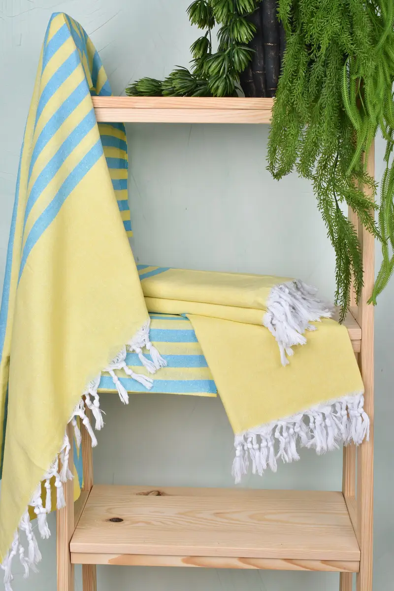 Monogrammed Turkish Towel, Embroidery Towels, Unique Wedding Gift, Custom Beach Towel, 70x36 Cotton Striped Towel, Quick-dry peshtemal, Thin towel - 6