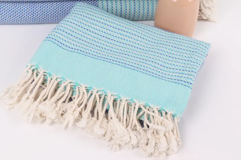 Turkish Towel Beach Towel, 64x40 Cotton Diamond Towel, Fouta towel, Bachelorette Party Gifts, Valentines Day Gift Idea, Custom Beach Towel - 5