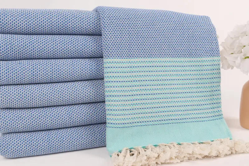 Turkish Towel Beach Towel, 64x40 Cotton Diamond Towel, Fouta towel, Bachelorette Party Gifts, Valentines Day Gift Idea, Custom Beach Towel - 2