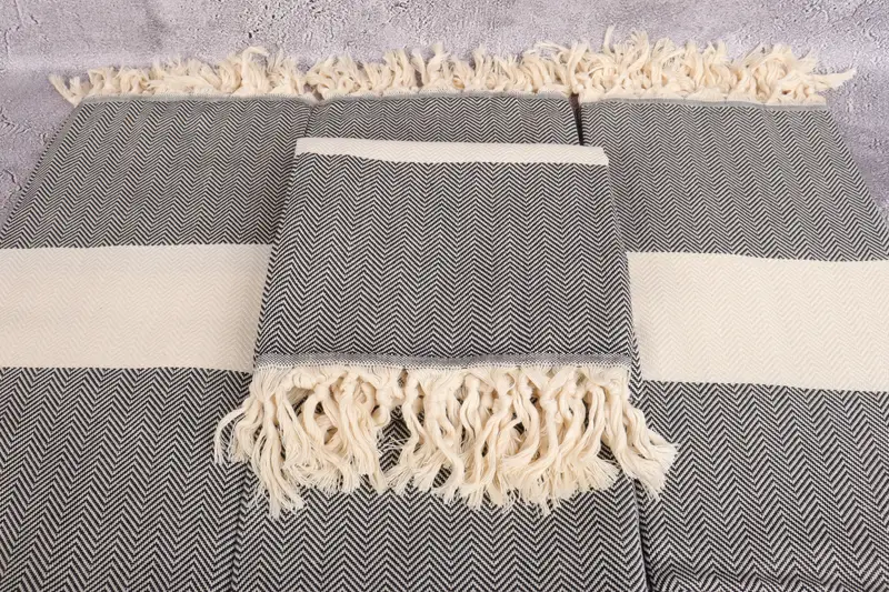 Maid Of Honor Gift, Girls Weekend Getaways Ideas, Absorbent Turkish towel, Bachelorette Party Gift, Travel towel, 70x40 Cotton Herringbone Towel - 4