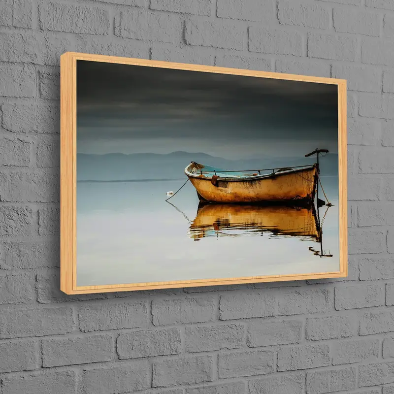 エレガントな海岸キャンバス: 海の風景プリントアート