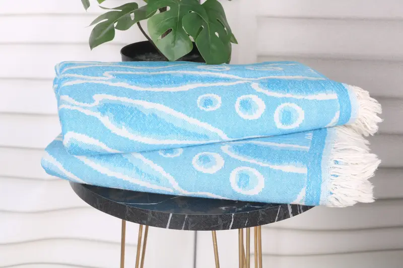 Cute Beach Towel, Bachelorette Party Gifts Bridesmaids, Bridal Party Gifts, Bachelorette Gifts, 70x36 Bamboo Round Pattern Towel, Housewarming Gift - 4