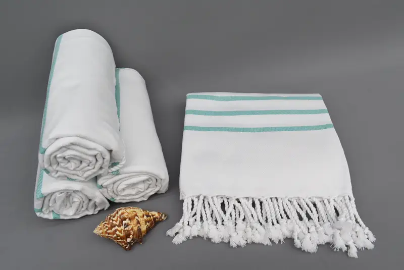 70x40 Cotton Striped Towel, Bridal Shower Gift, Bachelorette Towel, Bride Gift, Unique Wedding Gift, Beach Towel Bulk, Custom Towel, Soft towel - 8