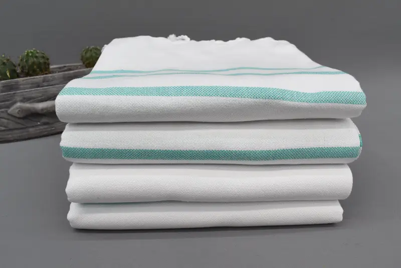 70x40 Cotton Striped Towel, Bridal Shower Gift, Bachelorette Towel, Bride Gift, Unique Wedding Gift, Beach Towel Bulk, Custom Towel, Soft towel - 7