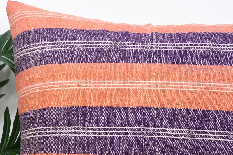 Vintage Kilim Throw Pillow, Turkish Kilim Pillow, Outdoor Pillow, Pillow Cover, Antique Pillows, Tribal Pillow Case, 24x24 Orange Cushion Cover - 2