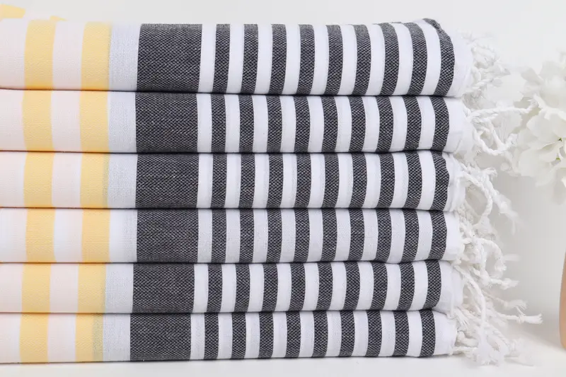 Bridal Shower Favors, Travel towel, Monogram Turkish Bath Towel, Bachelorette Party Gifts, Yoga Towel, 68x36 Cotton Striped Towel, Personalised Gift - 3