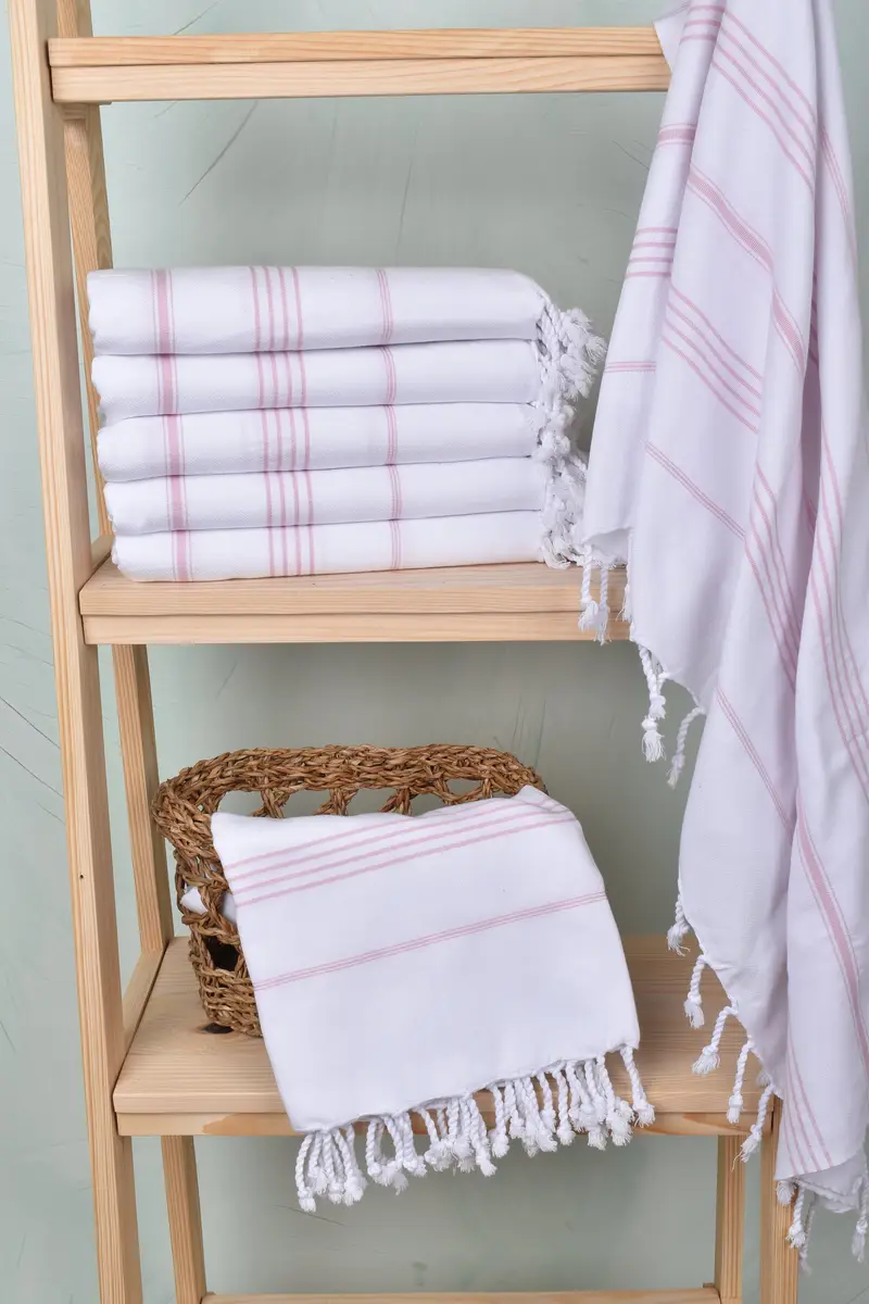 Large Turkish Towel, Peshtemal Towel, Quick-dry peshtemal, Bachelorette Party Favor, 70x40 Cotton Striped Towel, Handmade Turkish Towel - 3