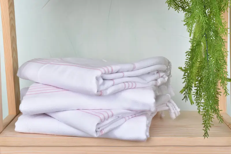 Large Turkish Towel, Peshtemal Towel, Quick-dry peshtemal, Bachelorette Party Favor, 70x40 Cotton Striped Towel, Handmade Turkish Towel - 7