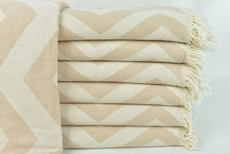 70x40 Cotton Zigzag Design Towel, Custom Wedding Gift, Customized Turkish Towel, Maid Of Honor Gift, Home Decor Gifts, Bridesmaid Gift Towel - 3