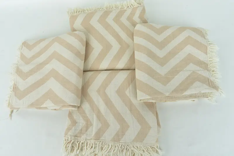 70x40 Cotton Zigzag Design Towel, Custom Wedding Gift, Customized Turkish Towel, Maid Of Honor Gift, Home Decor Gifts, Bridesmaid Gift Towel - 8
