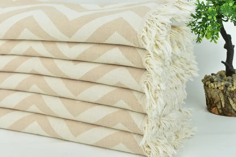 70x40 Cotton Zigzag Design Towel, Custom Wedding Gift, Customized Turkish Towel, Maid Of Honor Gift, Home Decor Gifts, Bridesmaid Gift Towel - 5