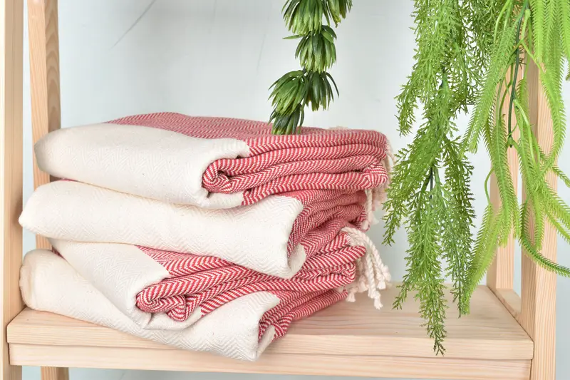 Handmade Gift, Bridesmaid Gifts Personalized, Organic Towel, Organic Turkish towel, 70x40 Cotton Herringbone Towel, Yoga Towel, Gift For Him - 7