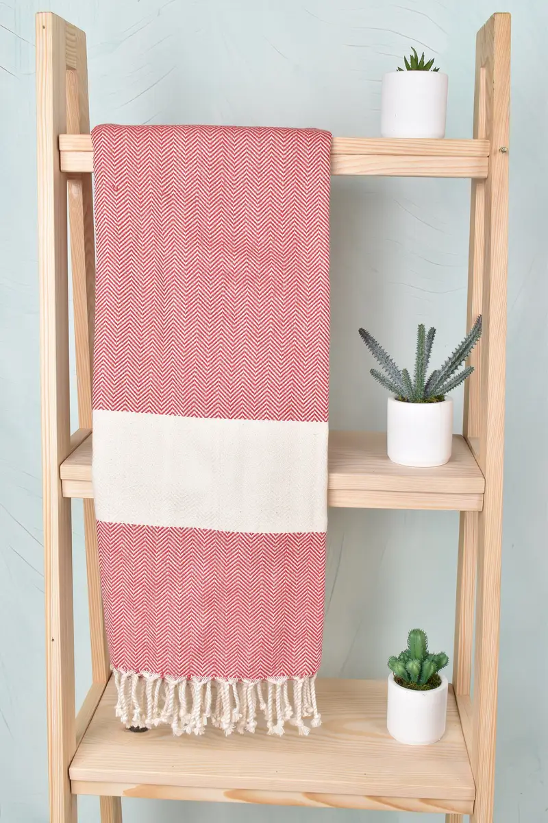 Handmade Gift, Bridesmaid Gifts Personalized, Organic Towel, Organic Turkish towel, 70x40 Cotton Herringbone Towel, Yoga Towel, Gift For Him - 8