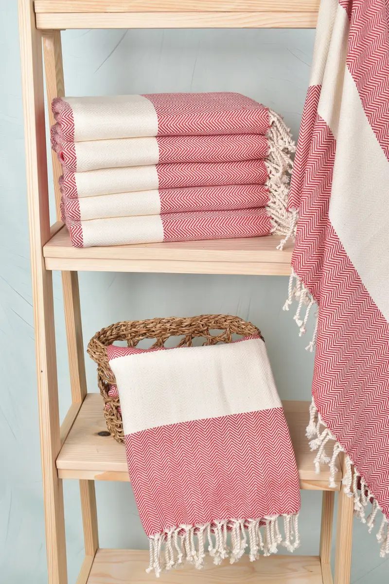 Handmade Gift, Bridesmaid Gifts Personalized, Organic Towel, Organic Turkish towel, 70x40 Cotton Herringbone Towel, Yoga Towel, Gift For Him - 3
