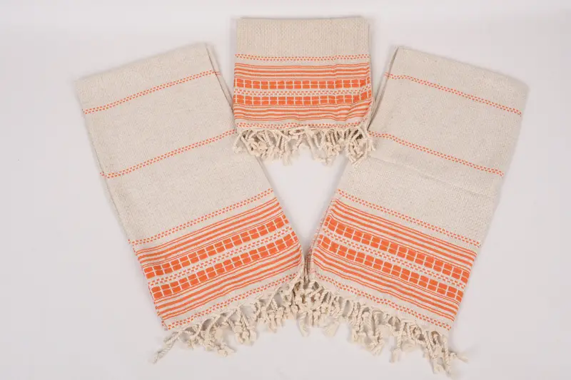 Nedime hediyeleri, monogramlı el havlu, 40x20 keten çizgili havlu, nedime hediyeleri kişiselleştirilmiş, Türk havlu el havlu, gelin duş iyilik - 6