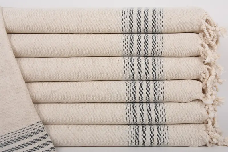 Small Bath Towels, Summer Gift, Monogram Turkish Bath Towel, Turkish Hand Towel, Bridesmaid Gifts, Best Friend Gift Ideas, 36x18 Linen Striped Towel - 1